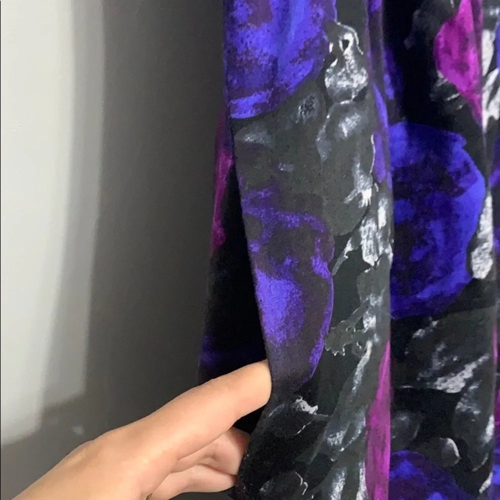 Michael Kors Dress Purple Floral Shift Mini Spring Wedding Garden Prom Size 2
